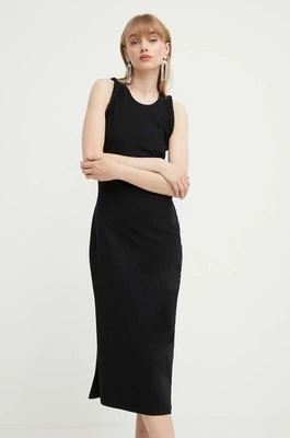 IRO sukienka kolor czarny maxi dopasowana