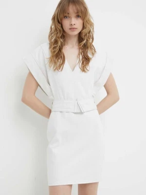 IRO sukienka z domieszką lnu