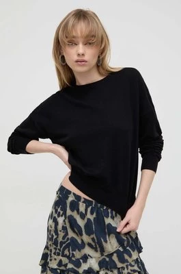 IRO sweter z domieszką kaszmiru kolor czarny lekki