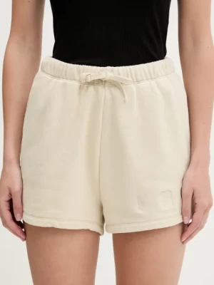 Zdjęcie produktu IRO szorty bawełniane damskie kolor beżowy z aplikacją high waist WF30OCRESIA