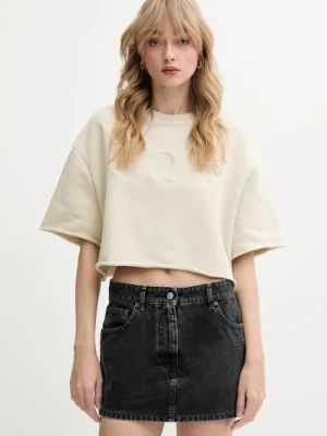 IRO t-shirt bawełniany damski kolor beżowy WF14OLINDA