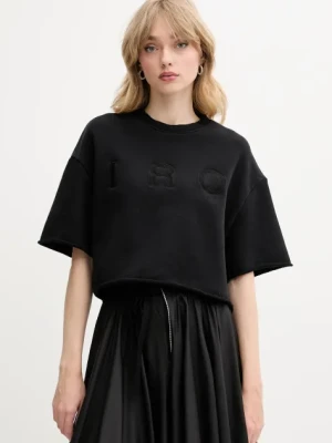 IRO t-shirt bawełniany damski kolor czarny WF14OLINDA
