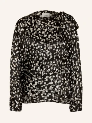 Isabel Marant Bluzka Koszulowa Firma Z Jedwabiem schwarz