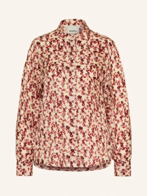 Isabel Marant Bluzka Żakardowa Ilda Z Dodatkiem Jedwabiu rot