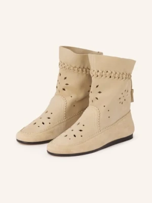 Isabel Marant Buty Woosta Z Wycięciami beige