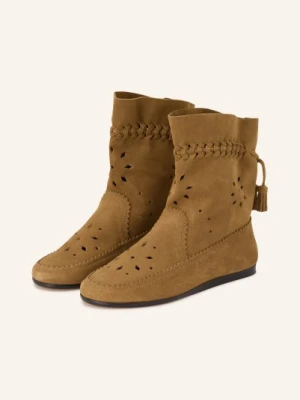 Isabel Marant Buty Woosta Z Wycięciami beige