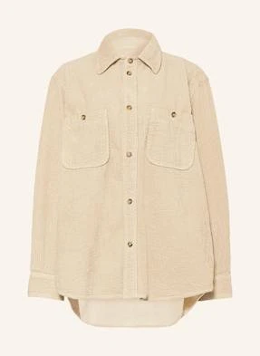 Isabel Marant Koszula Sztruksowa Nario Comfort Fit beige