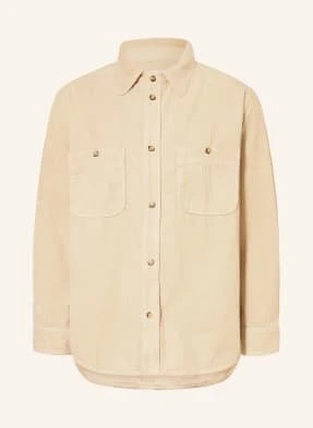 Isabel Marant Koszula Sztruksowa Nario Comfort Fit beige