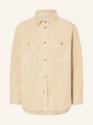 Isabel Marant Koszula Sztruksowa Nario Comfort Fit beige