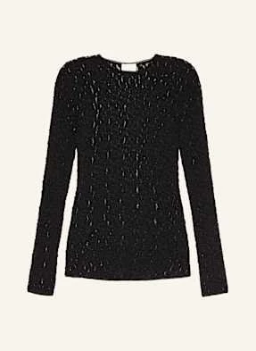 Isabel Marant Koszulka Z Długim Rękawem Floral Z Koronki schwarz
