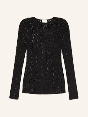 Isabel Marant Koszulka Z Długim Rękawem Floral Z Koronki schwarz