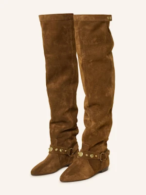 Isabel Marant Kozaki Za Kolano Selize braun