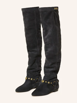 Isabel Marant Kozaki Za Kolano Selize schwarz