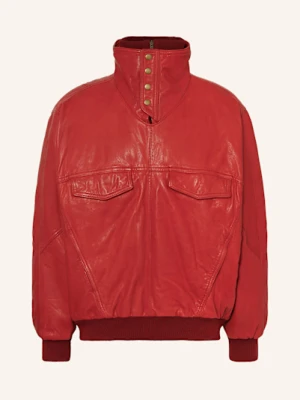 Isabel Marant Kurtka Kangurka Cilian Ze Skóry rot
