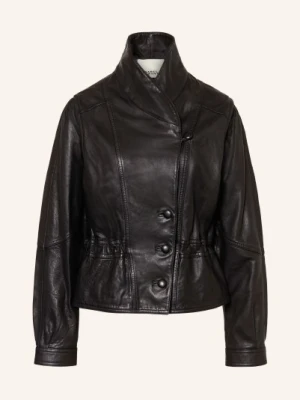 Isabel Marant Kurtka Skórzana Tressy schwarz