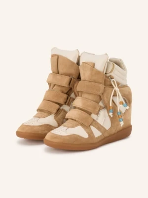 Isabel Marant Sneakersy Z Wysoką Cholewką Bekett beige