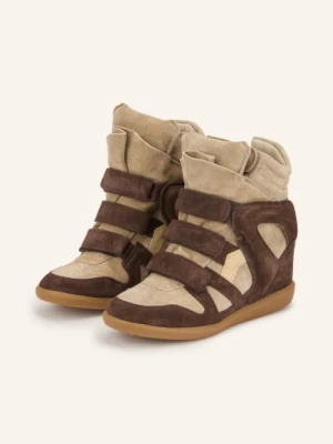 Isabel Marant Sneakersy Z Wysoką Cholewką Bekett braun
