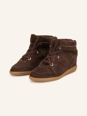 Isabel Marant Sneakersy Z Wysoką Cholewką Bobby braun