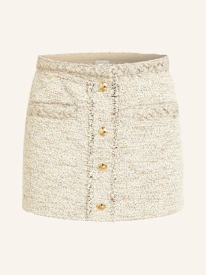 Isabel Marant Spódnica Bouclé Gleny Z Błyszczącą Przędzą beige