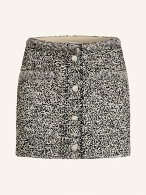 Isabel Marant Spódnica Bouclé Gleny Z Błyszczącą Przędzą schwarz