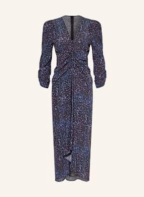 Isabel Marant Sukienka Koktajlowa Albini Z Jedwabiu Z Rękawami 3/4 blau