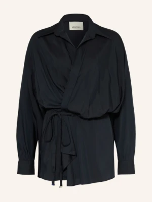 Isabel Marant Bluzka Kopertowa Keren schwarz