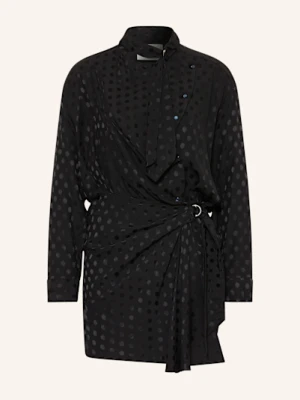 Isabel Marant Sukienka Żakardowa Ora Z Jedwabiu schwarz