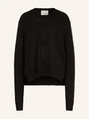 Isabel Marant Sweter Lylia Z Jedwabiem I Alpaką schwarz