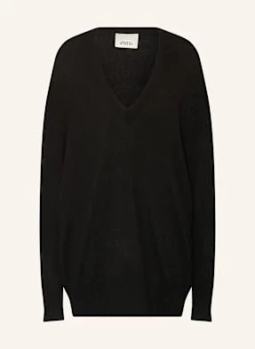 Isabel Marant Sweter Oversize Larana Z Jedwabiem schwarz