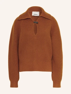 Isabel Marant Sweter Typu Troyer Miranda Z Wełną Merynosową I Kaszmirem braun BRĄZOWY
