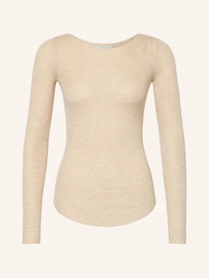 Isabel Marant Sweter Z Kaszmiru Izzie Z Dodatkiem Jedwabiu beige