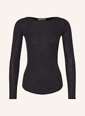 Isabel Marant Sweter Z Kaszmiru Izzie Z Dodatkiem Jedwabiu grau