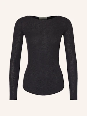 Isabel Marant Sweter Z Kaszmiru Izzie Z Dodatkiem Jedwabiu grau