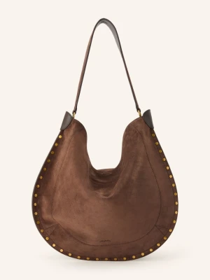 Isabel Marant Torba Shopper Oskan Z Saszetką I Ćwiekami braun
