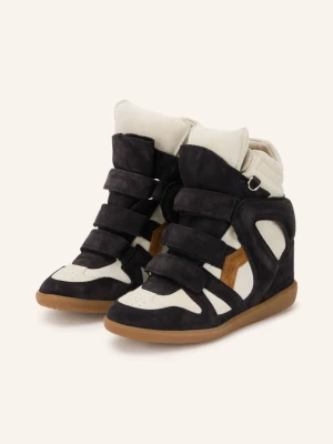 Isabel Marant Wysokie Sneakersy Bekett schwarz czarny