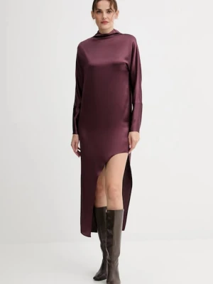 ISABELLE BLANCHE sukienka kolor bordowy mini prosta IS25FW-A064-T008
