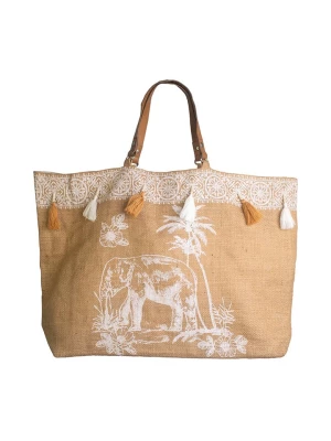 Isla Bonita by SIGRIS Shopper bag w kolorze beżowym - 55 x 35 x 14 cm rozmiar: onesize