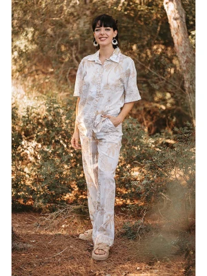 Isla Bonita by SIGRIS Spodnie w kolorze beżowo-kremowym rozmiar: XL