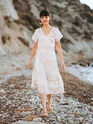 Isla Bonita by SIGRIS Sukienka w kolorze beżowym rozmiar: M