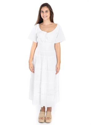 Isla Bonita by SIGRIS Sukienka w kolorze białym rozmiar: M