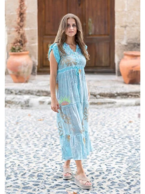 Isla Bonita by SIGRIS Sukienka w kolorze błękitnym rozmiar: L