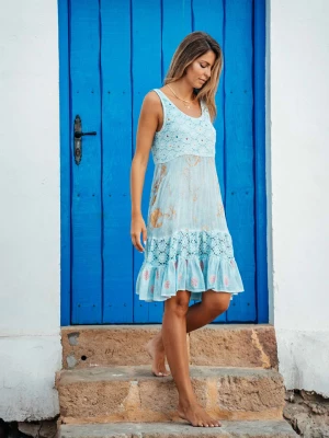 Isla Bonita by SIGRIS Sukienka w kolorze błękitnym rozmiar: S