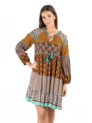 Isla Bonita by SIGRIS Sukienka w kolorze jasnobrązowym rozmiar: XL