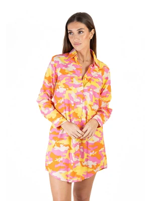 Isla Bonita by SIGRIS Sukienka w kolorze jasnoróżowo-żółtym rozmiar: S