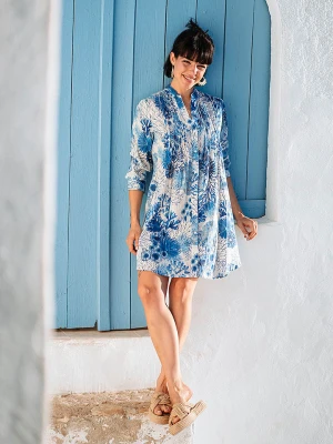 Isla Bonita by SIGRIS Sukienka w kolorze niebiesko-białym rozmiar: XL