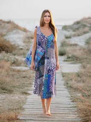 Isla Bonita by SIGRIS Sukienka w kolorze niebiesko-fioletowym rozmiar: XL