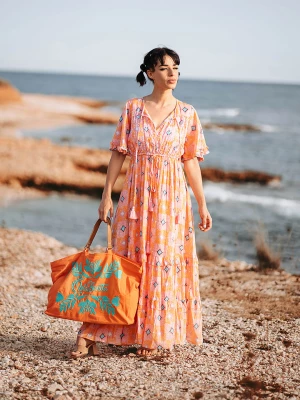 Isla Bonita by SIGRIS Sukienka w kolorze pomarańczowym rozmiar: L