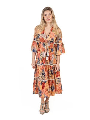 Isla Bonita by SIGRIS Sukienka w kolorze pomarańczowym rozmiar: M