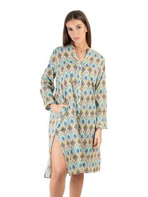 Isla Bonita by SIGRIS Sukienka w kolorze turkusowo-oliwkowym rozmiar: XL