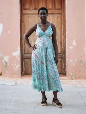Isla Bonita by SIGRIS Sukienka w kolorze turkusowym rozmiar: M